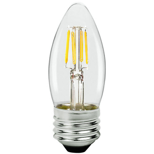 LED Filament High CRI Lamp E26 Clear Blunt - 1.4", 3W, 27K