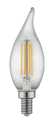 Antique Light Classics: F11 LED Clear - 4 Watt, 210 Lumens, 1800 Kelvin