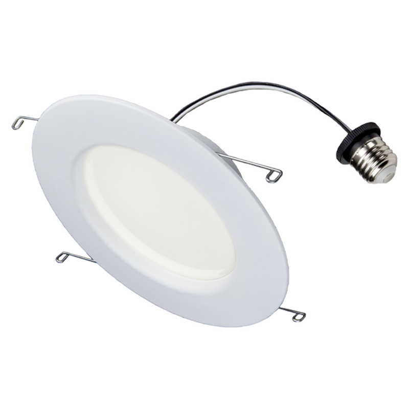 TCP LED Recessed Flat Face Retrofit Downlights – 4" and 5/6" Models with 5 CCT Selectable Color Temperatures