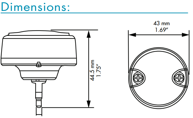 TCP LHSIR001 PIR Motion Sensor – Adjustable Standby Dim Level, Hold Time, and Daylight Threshold