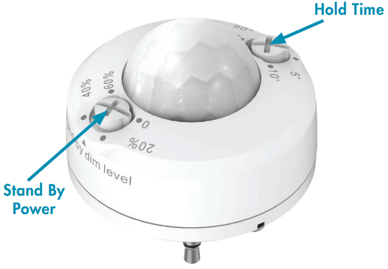 TCP LHSMW001 Microwave Motion Sensor for HID Replacement Lamps - Energy-Saving Detection