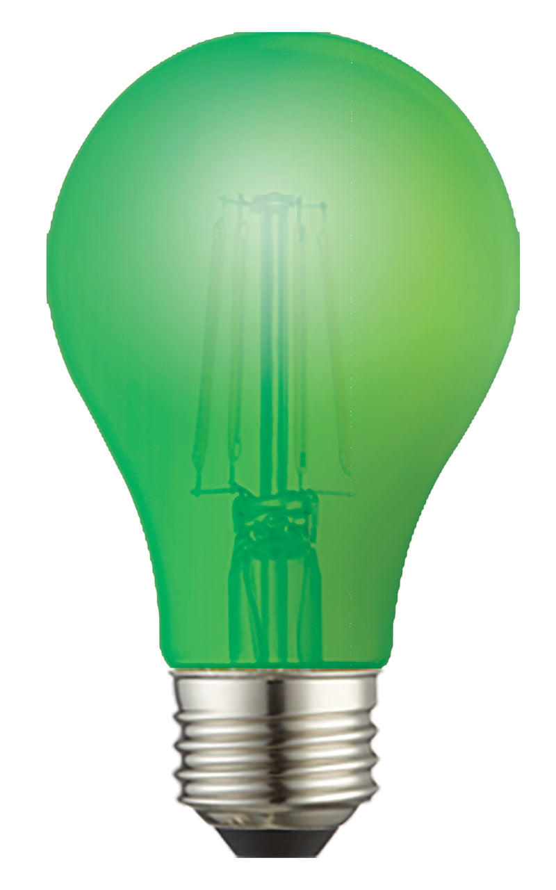 TCP LED A19 Color Bulbs 8 Watt Green
