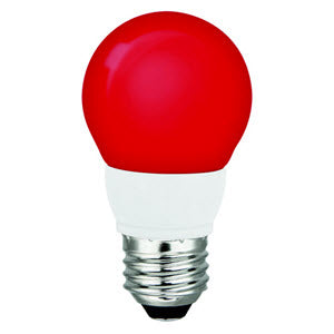TCP LED A15 Color Bulbs 5 Watt Red