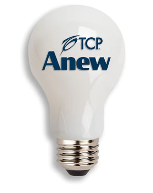 TCP Anew LED A19 Light Bulb 4-Pack – 8.5W, 2850K, 98 CRI, Dimmable