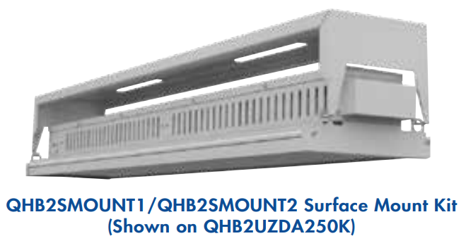 TCP Q Series High Bay 130-220W Surface Mount Kit - 2'