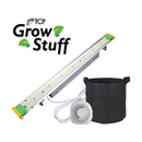 TCP LED Grow Kit with Light Rail, Timer, and Collapsible Pot – Full Spectrum LED Grow Light for Indoor Plants and Seedlings