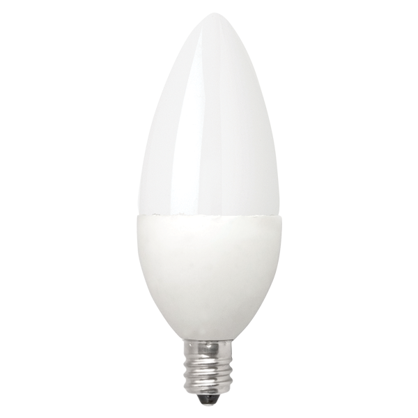 Elite LED Deco Lamps E12 Frosted Blunt - 3.8", 5W, 24K