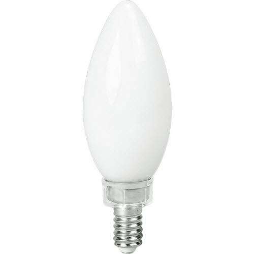 LED Classic Filament Lamp E12 Frosted Blunt  - 1.4", 3W, 22K