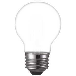 LED Filament High CRI G16 Globe Lamp E26 Frosted - 2", 4W, 50K