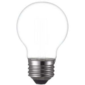 LED Filament High CRI G16 Globe Lamp E26 Frosted - 2", 3W, 30K