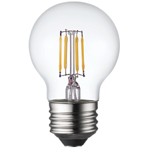 LED Filament High CRI G16 Globe Lamp E26 Clear - 2", 3W, 30K