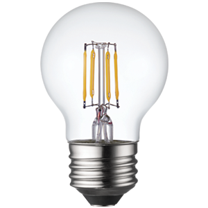 LED Filament High CRI G16 Globe Lamp E26 Clear - 2", 4W, 27K