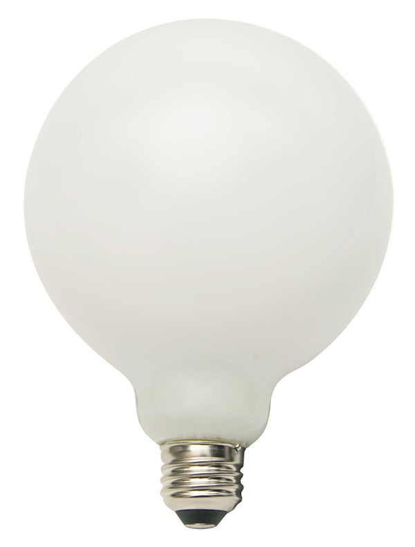 AmberGlow White Filament G40 Lamp E26 Frost - 5", 4.5W, 24K