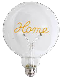 LED G40 Shaped Filament Light Bulb Yellow Home - 1 Watt