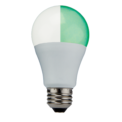 ColorFlip A19 LED Light Bulb Green - 800 Lumens, 10 Watt, 2700 Kelvin