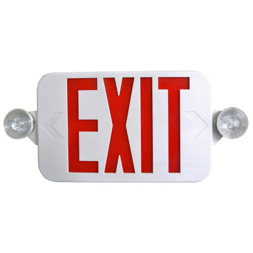 LED Profile LED Combo Emergency Exit Sign Red