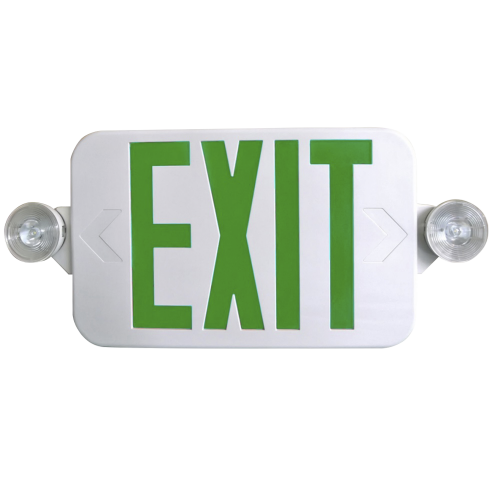 LED Profile LED Combo Emergency Exit Sign Green