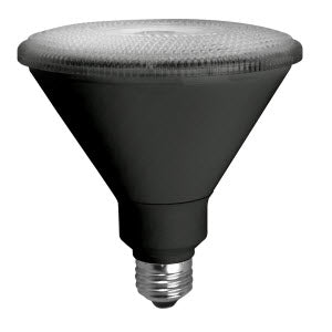 LED COB PAR Lamp High Output P38 FL Black - 4.8", 17W, 30K