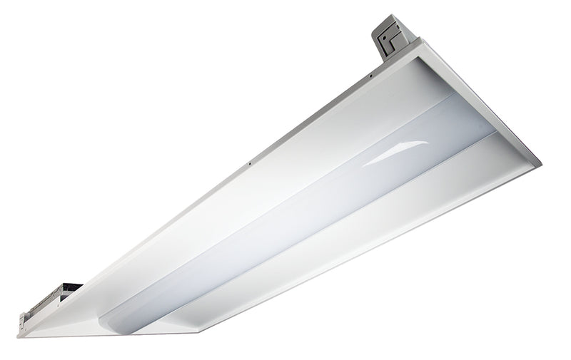 LED Fixed Wattage 4' Volumetric Troffer w/ Battery Back-up - 2', 46W, 50K