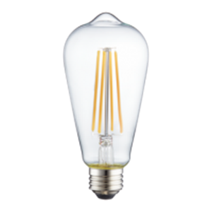LED Classic Filament ST19 Lamp E26 Clear - 2.5", 8W, 30K