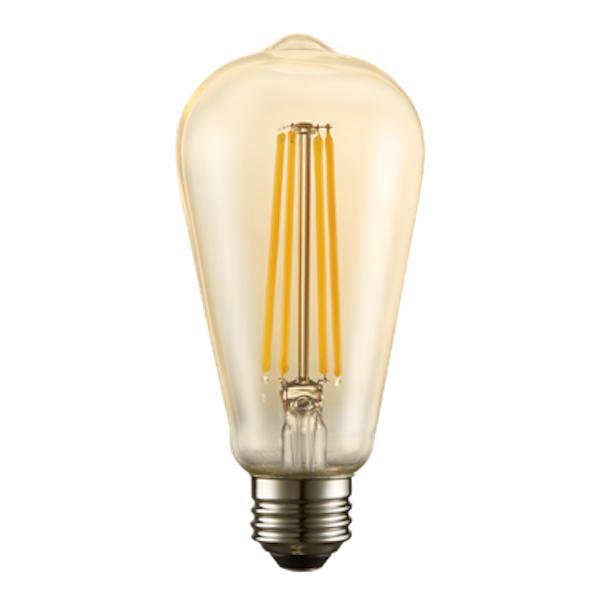 LED Classic Filament S19 Lamp E26 Amber - 2.5", 5W, 22K